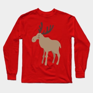 Christmas Moose Long Sleeve T-Shirt